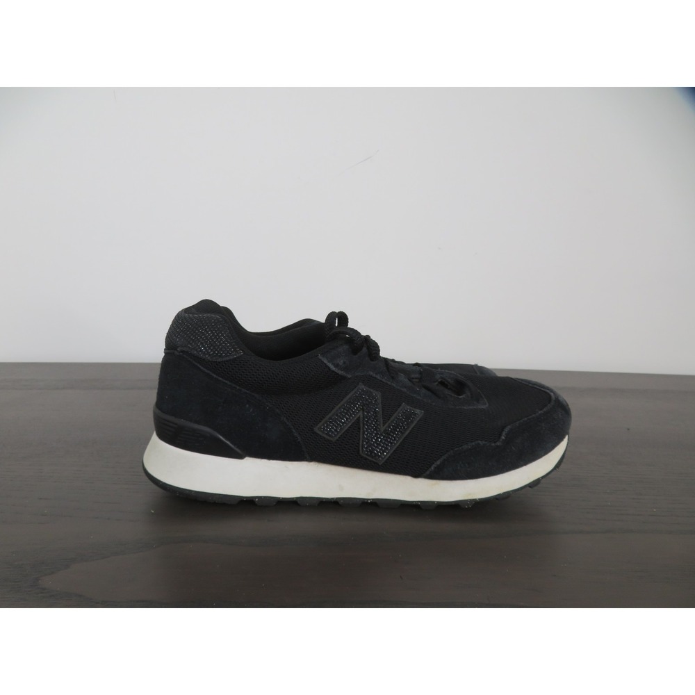 New Balance 515 Shoes Womens 10 Black Suede Casual Walking Sneakers WL515EMB